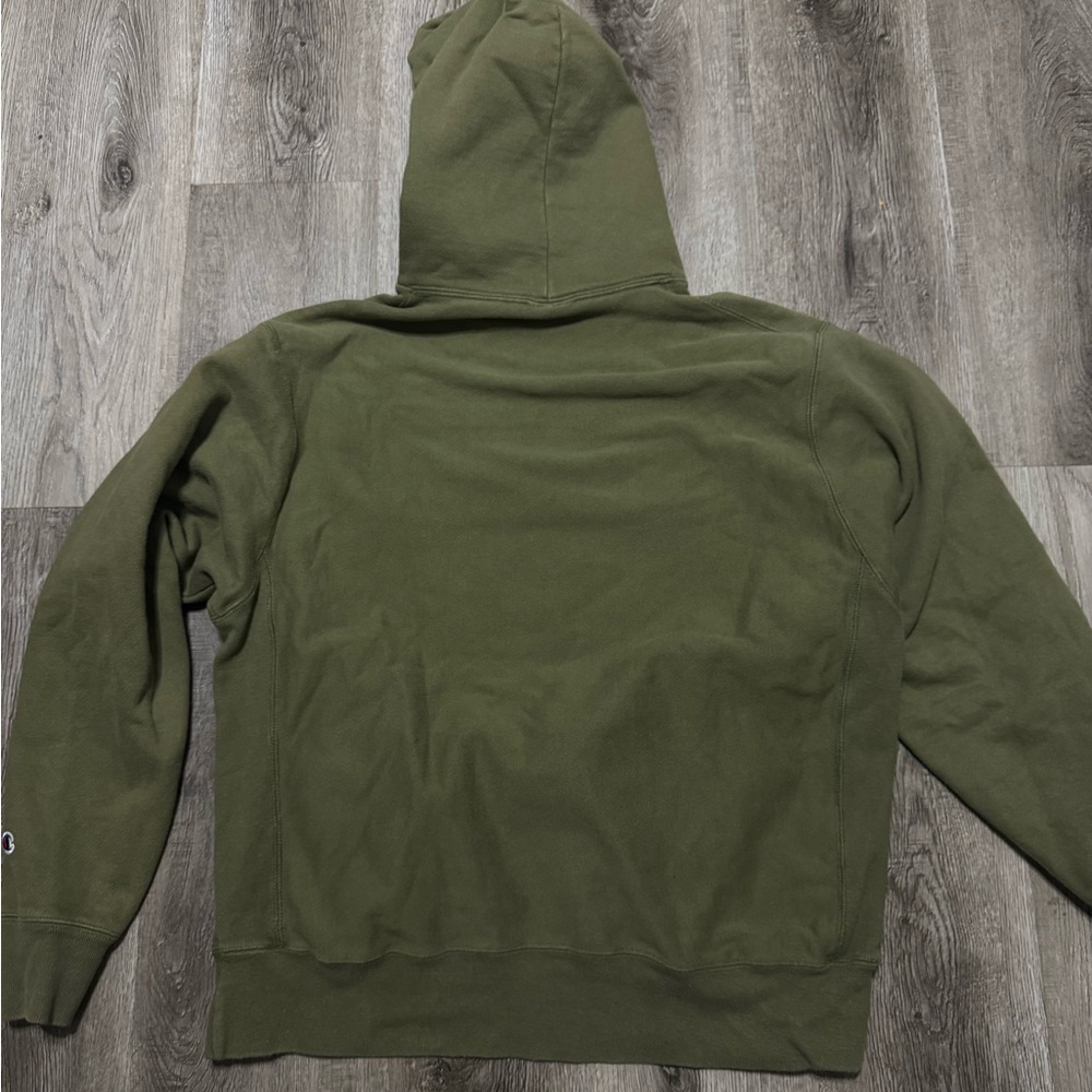 Champion Men’s Hoodie Pullover Sweater Size L Military Green - Picture 5 of 5